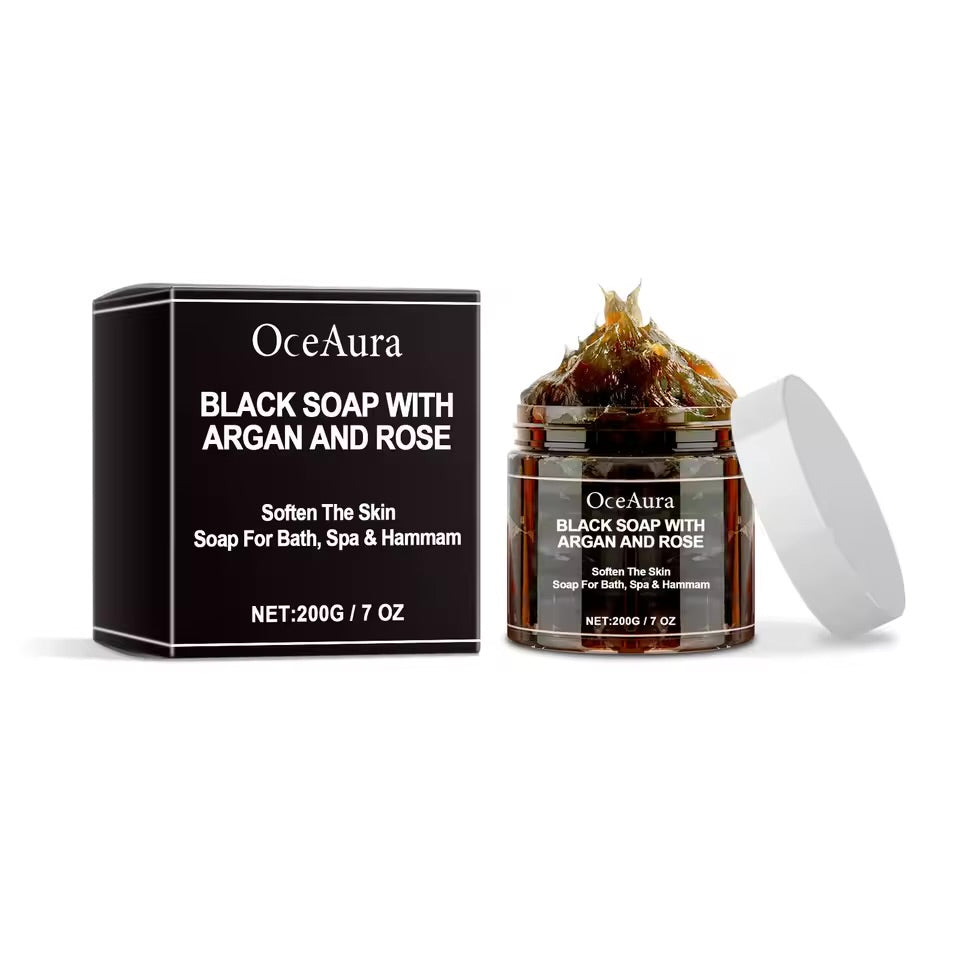 Moroccan Black Body Scrub-Remove Acne. - Maison Novaire