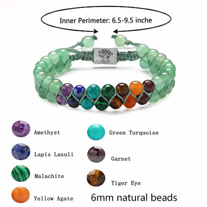 Natural Healing Beads Bracelet Set for Men and Women  - B 6MM - Maison Novaire