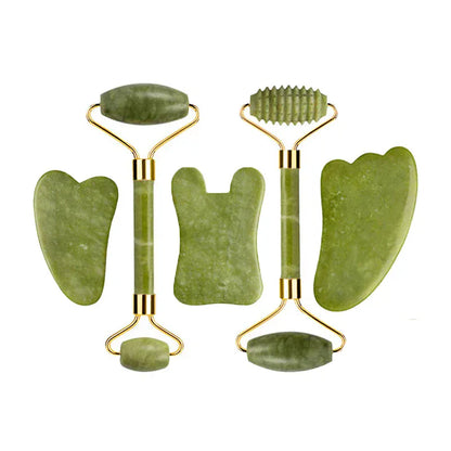 Natural Jade Roller & Gua Sha Set - Maison Novaire #