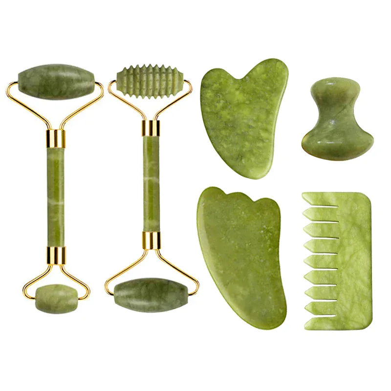 Natural Jade Roller & Gua Sha Set - Maison Novaire #