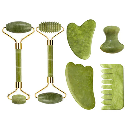Natural Jade Roller & Gua Sha Set - Maison Novaire #