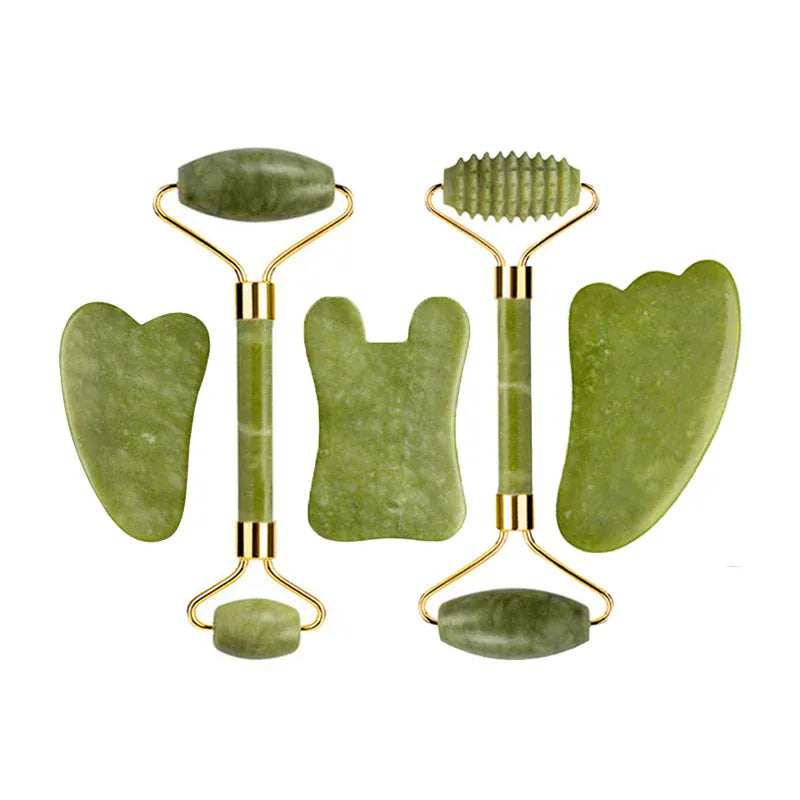 Natural Jade Roller & Gua Sha Set - Maison Novaire #