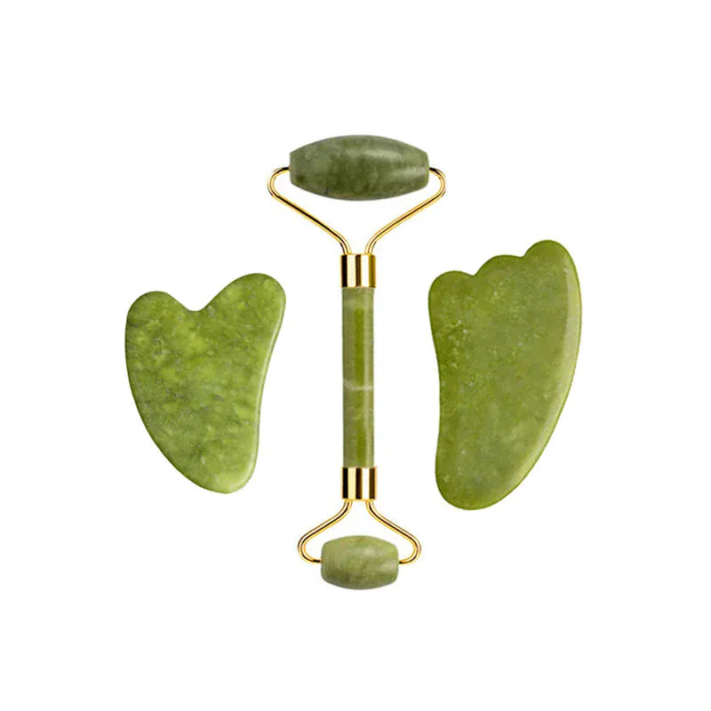 Natural Jade Roller & Gua Sha Set - Maison Novaire #
