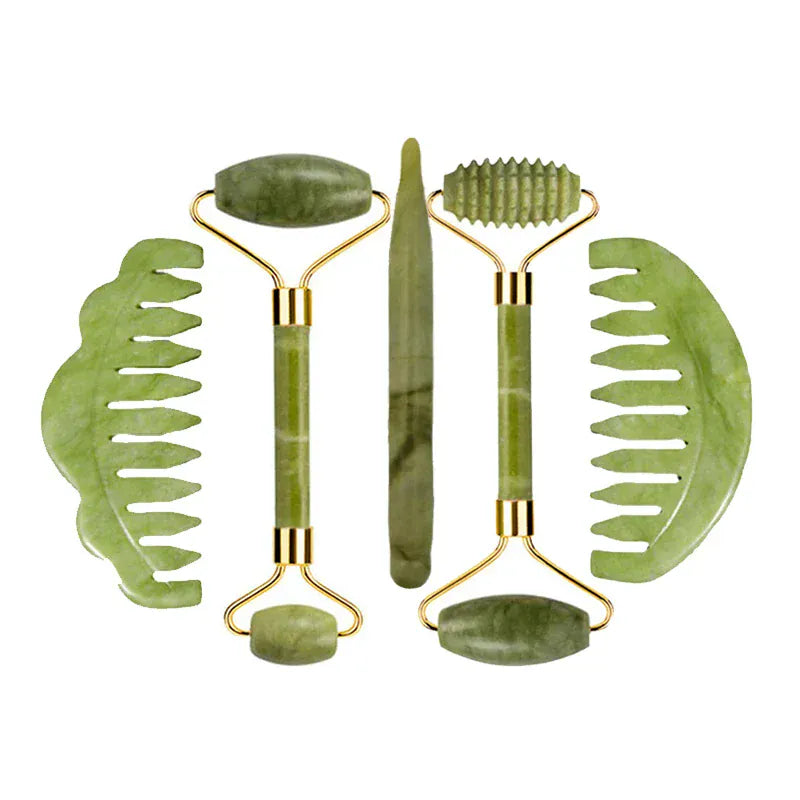 Natural Jade Roller & Gua Sha Set - Maison Novaire #