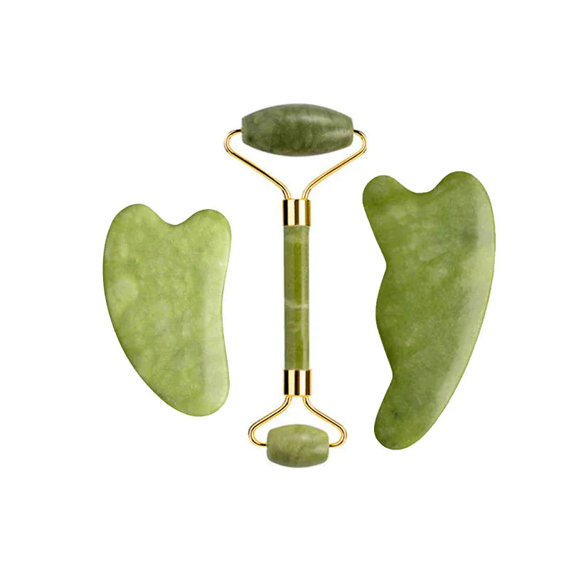 Natural Jade Roller & Gua Sha Set - Maison Novaire #