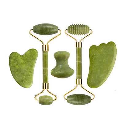 Natural Jade Roller & Gua Sha Set - Maison Novaire #