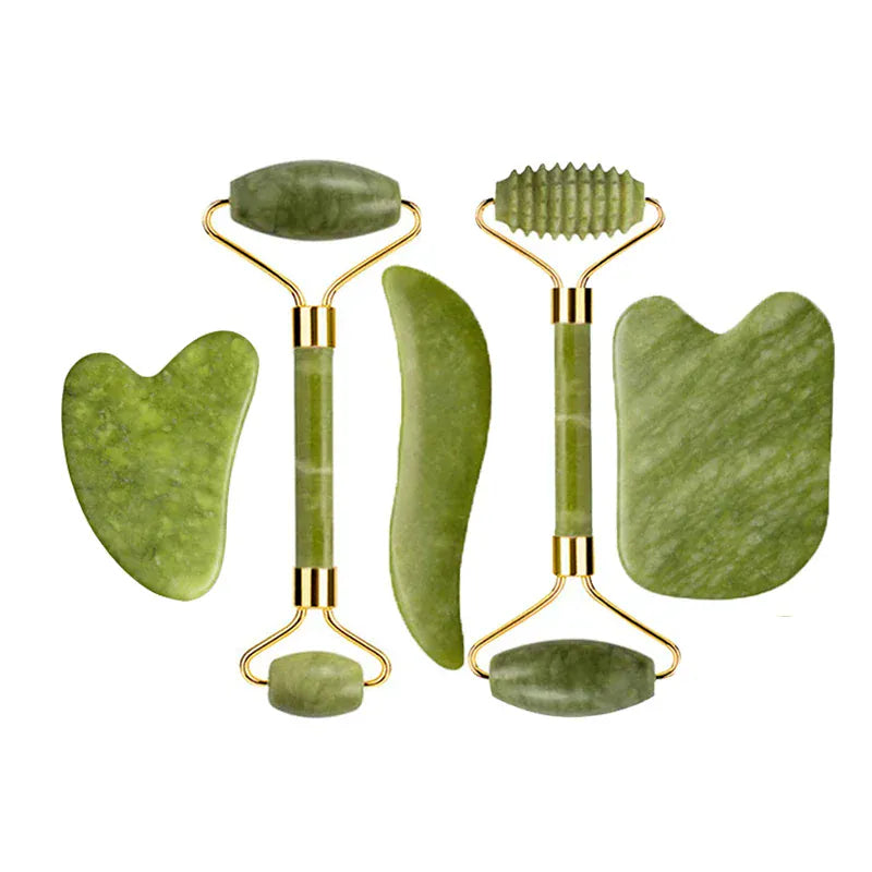 Natural Jade Roller & Gua Sha Set - Maison Novaire #