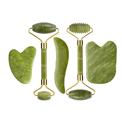 Natural Jade Roller & Gua Sha Set - Maison Novaire #