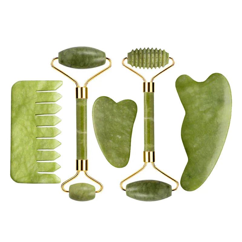 Natural Jade Roller & Gua Sha Set - Maison Novaire #