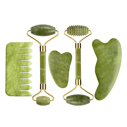 Natural Jade Roller & Gua Sha Set - Maison Novaire #