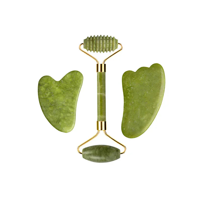 Natural Jade Roller & Gua Sha Set - Maison Novaire #
