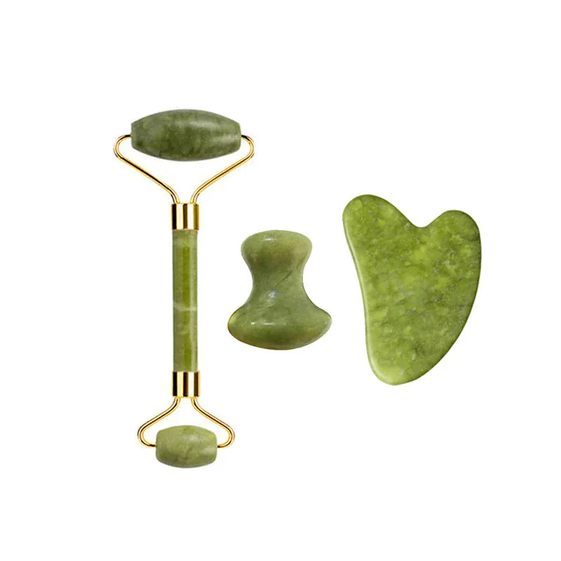 Natural Jade Roller & Gua Sha Set - Maison Novaire #