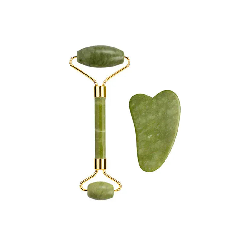 Natural Jade Roller & Gua Sha Set - Maison Novaire #