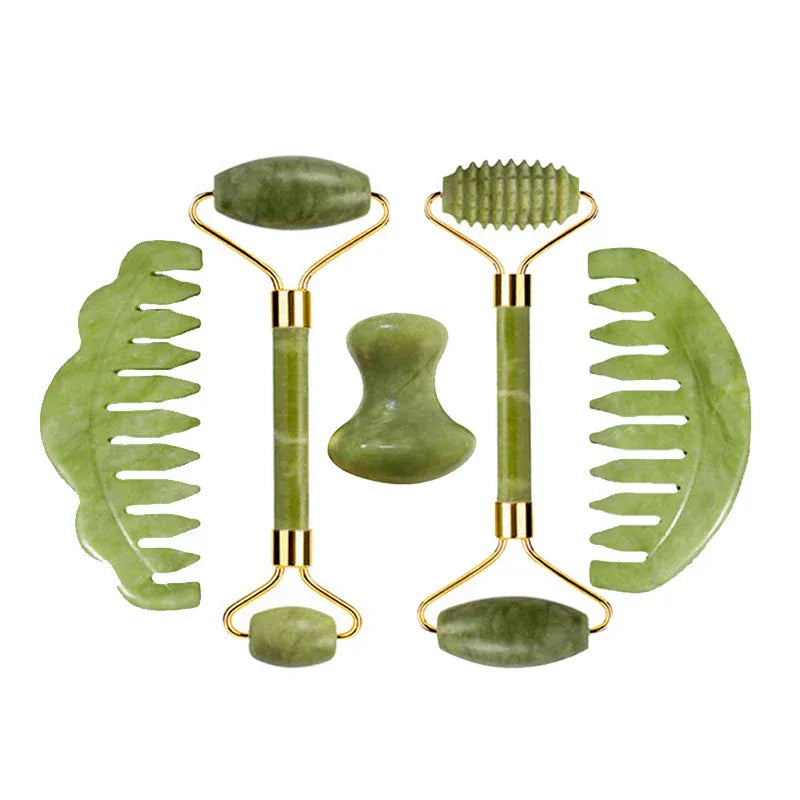 Natural Jade Roller & Gua Sha Set - Maison Novaire #