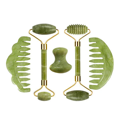 Natural Jade Roller & Gua Sha Set - Maison Novaire #