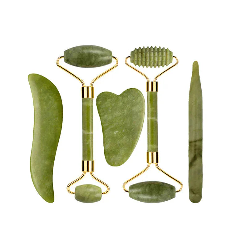 Natural Jade Roller & Gua Sha Set - Maison Novaire #