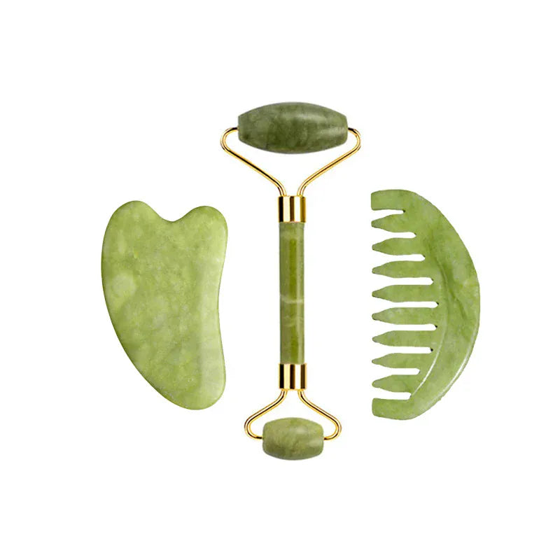Natural Jade Roller & Gua Sha Set - Maison Novaire #