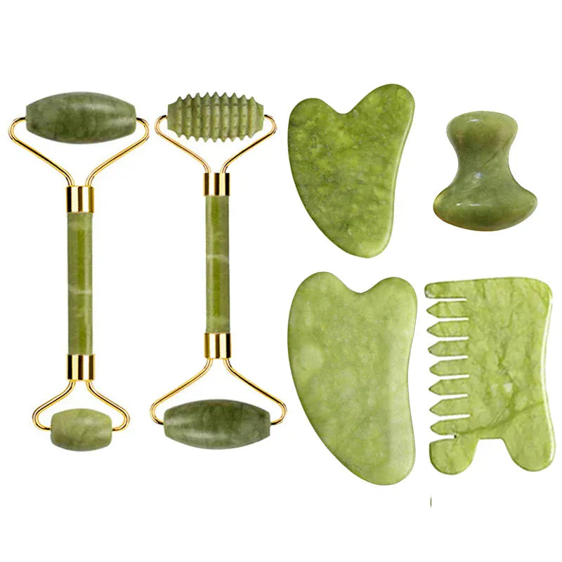 Natural Jade Roller & Gua Sha Set - Maison Novaire #