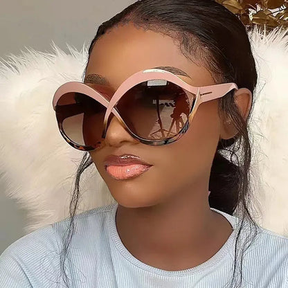 New Oversized Circular Frame Sunglasses for Women - Maison Novaire