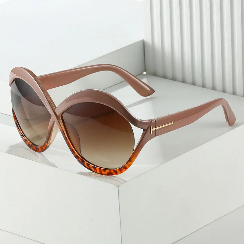 New Oversized Circular Frame Sunglasses for Women - Maison Novaire