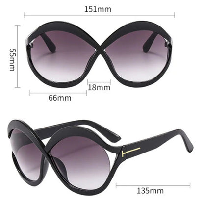 New Oversized Circular Frame Sunglasses for Women - Maison Novaire