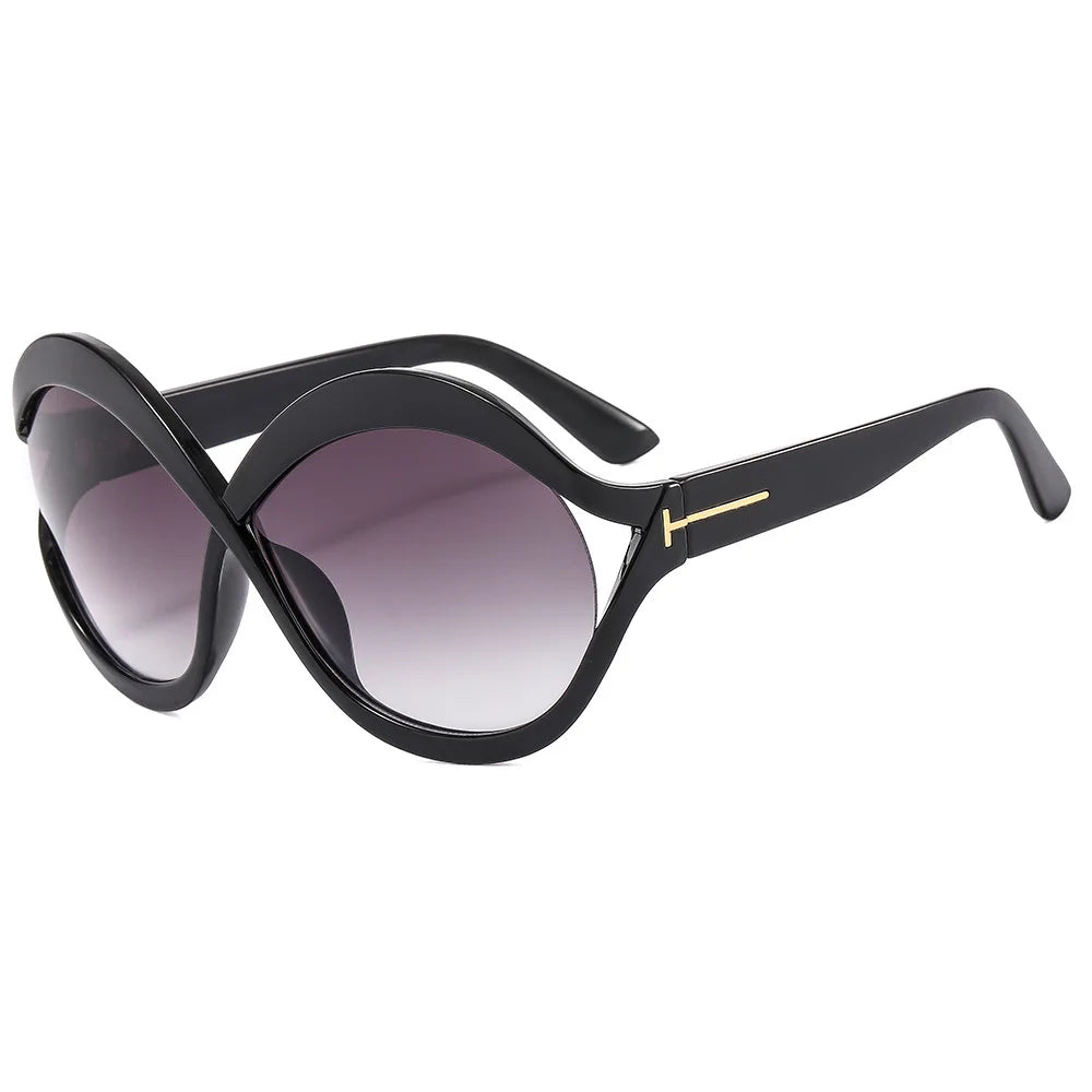 New Oversized Circular Frame Sunglasses for Women - Maison Novaire