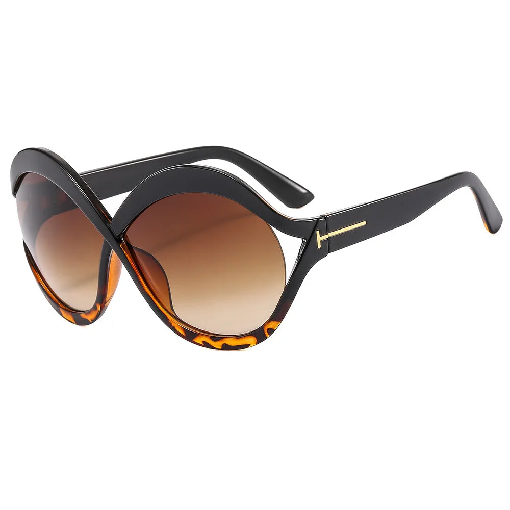 New Oversized Circular Frame Sunglasses for Women - Maison Novaire