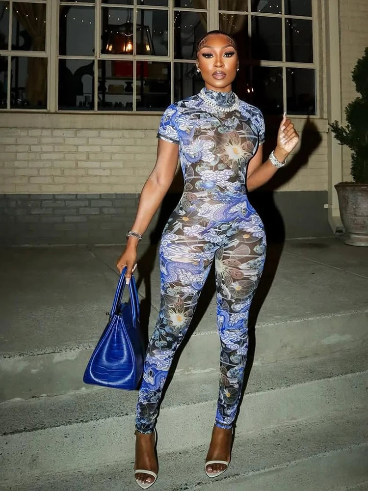 Nibber Colorful Print Jumpsuit. - Maison Novaire #