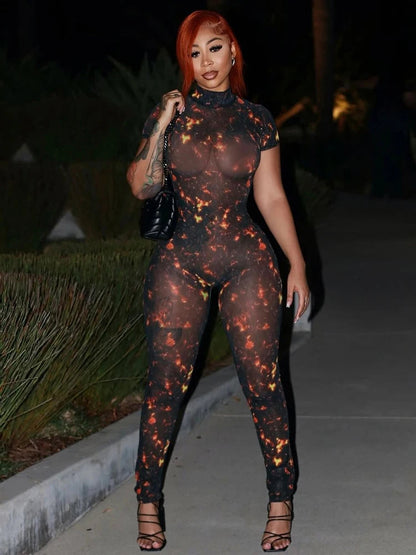Nibber Colorful Print Jumpsuit. - Maison Novaire #