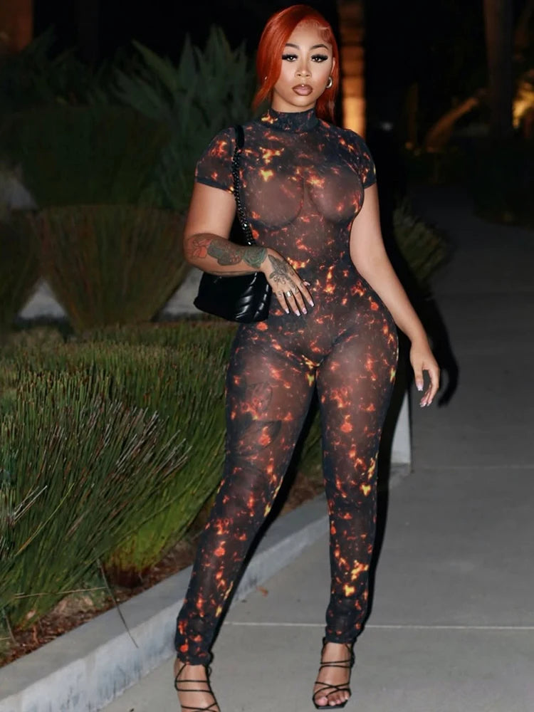 Nibber Colorful Print Jumpsuit. - Maison Novaire #