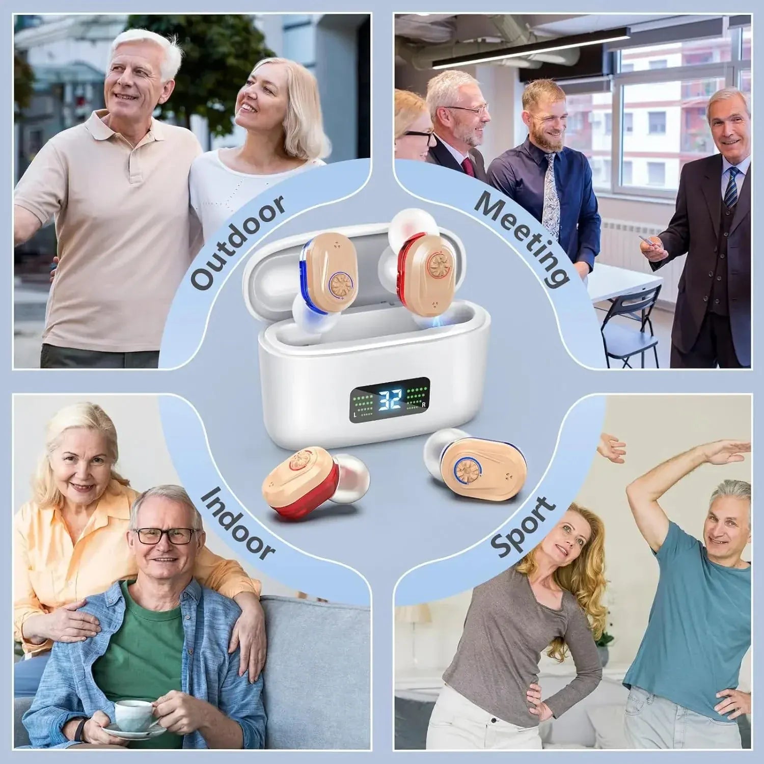 Noise-cancelling Hearing enhancer for Seniors. - Maison Novaire