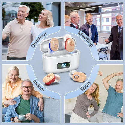 Noise-cancelling Hearing enhancer for Seniors. - Maison Novaire