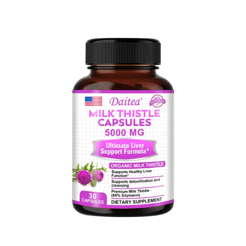 Organic Milk Thistle Liver Capsules – Cholesterol Support & Detox Formula - BLAKESTORE-NG
