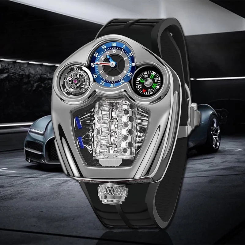 PINDU P6658 Men’s Watch | Luxury Business Compass Quartz Watch - Maison Novaire