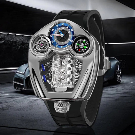 PINDU P6658 Men’s Watch | Luxury Business Compass Quartz Watch - Maison Novaire