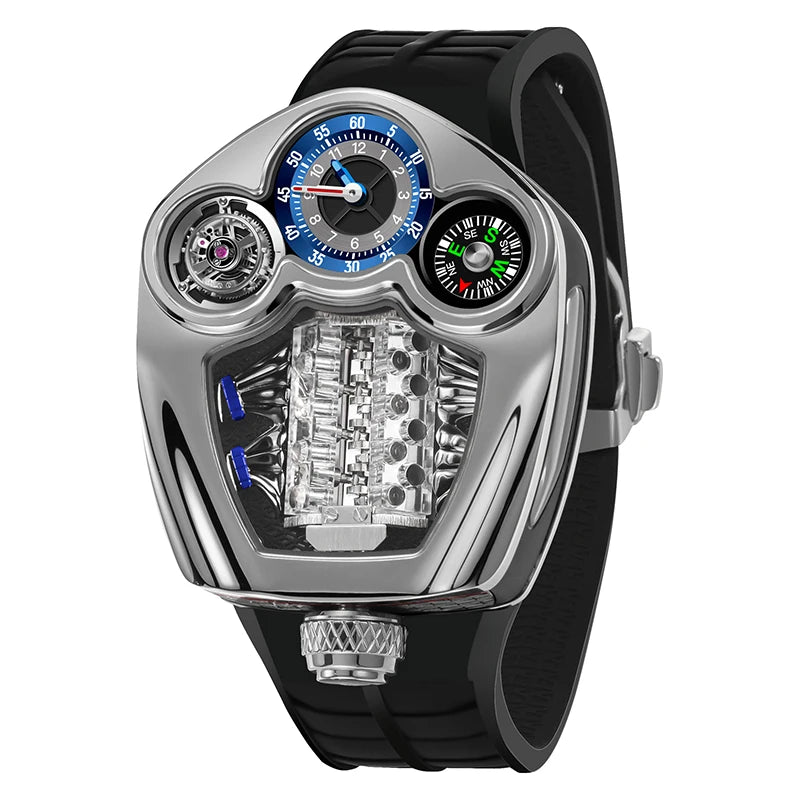 PINDU P6658 Men’s Watch | Luxury Business Compass Quartz Watch - Maison Novaire
