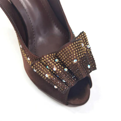 Peep Toe Shoes & Bag Set – Wedding Party Luxury - BLAKESTORE-NG