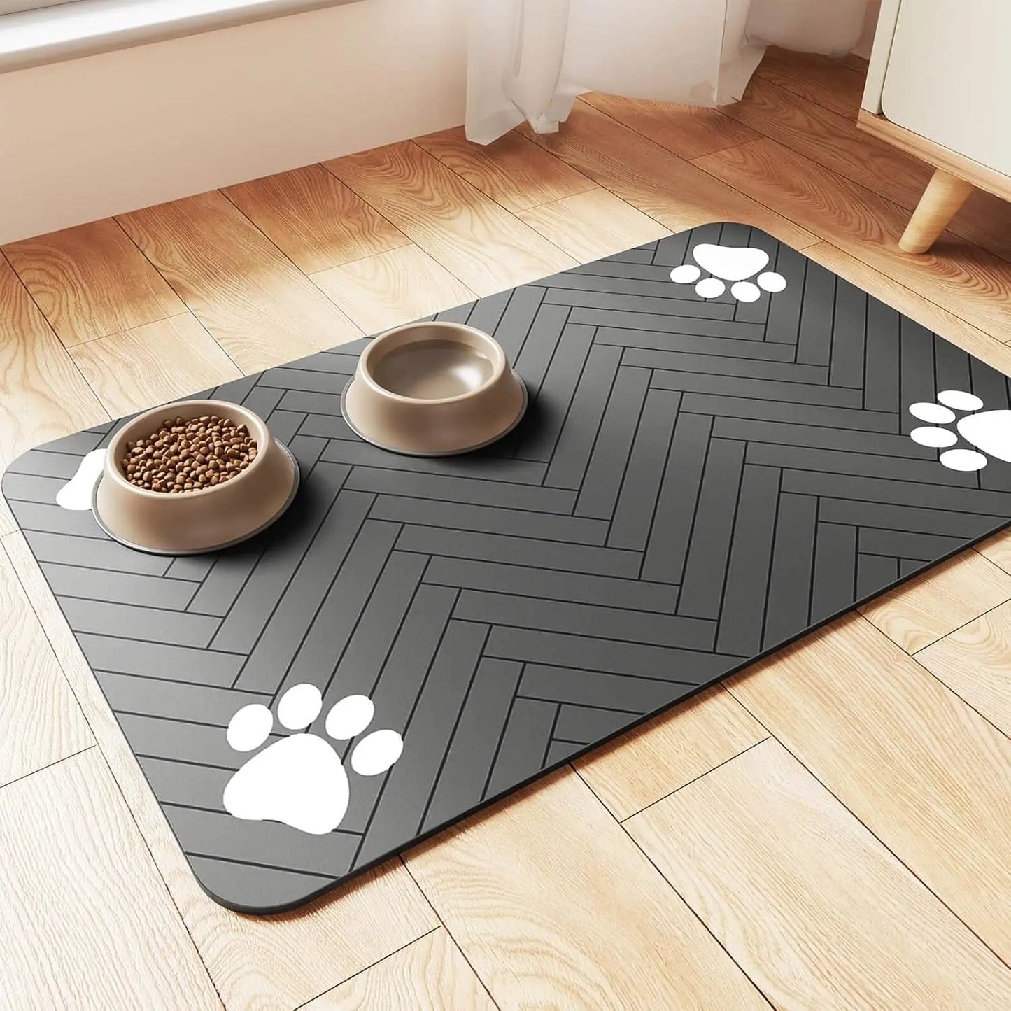 Pet Feeding Mat-Absorbent - Waterproof and Slip Proof. - Maison Novaire #