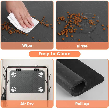 Pet Feeding Mat-Absorbent - Waterproof and Slip Proof. - Maison Novaire #
