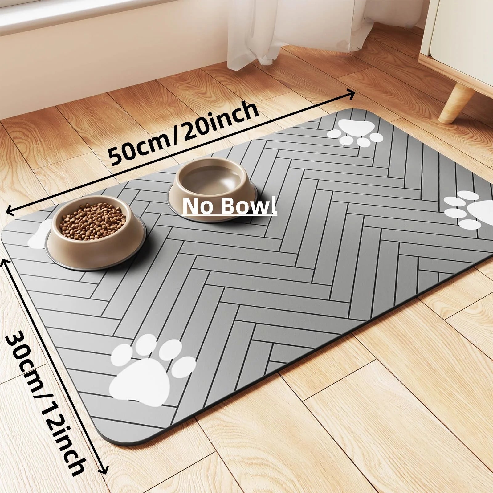 Pet Feeding Mat-Absorbent - Waterproof and Slip Proof. - Maison Novaire #