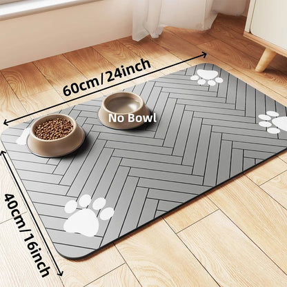 Pet Feeding Mat-Absorbent - Waterproof and Slip Proof. - Maison Novaire #