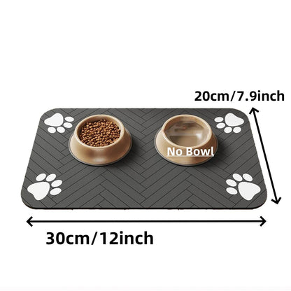 Pet Feeding Mat-Absorbent - Waterproof and Slip Proof. - Maison Novaire #