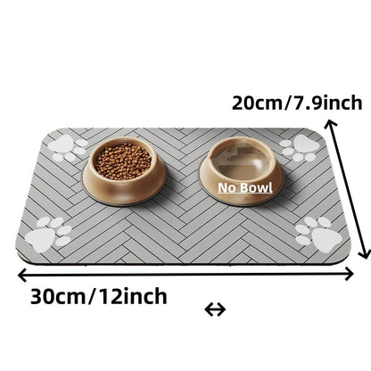 Pet Feeding Mat-Absorbent - Waterproof and Slip Proof. - Maison Novaire #