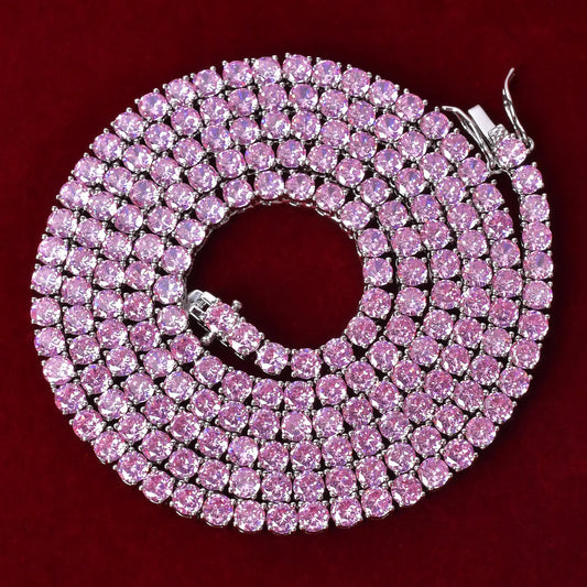 Pink CZ Tennis Choker - BLAKESTORE-NG