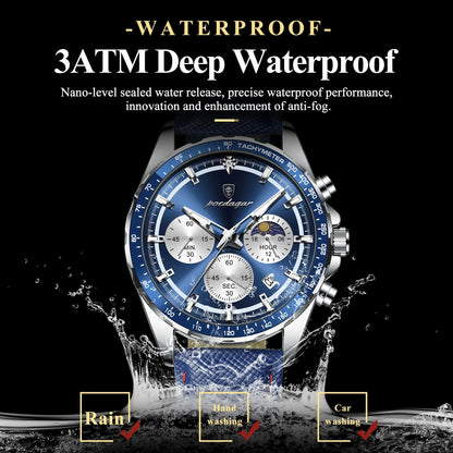 Poedagar Waterproof Men Watch. - BLAKESTORE-NG