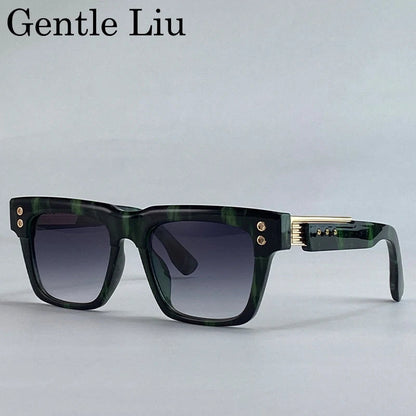 Polarized Square Punk Sunglasses Men UV400 - Maison Novaire