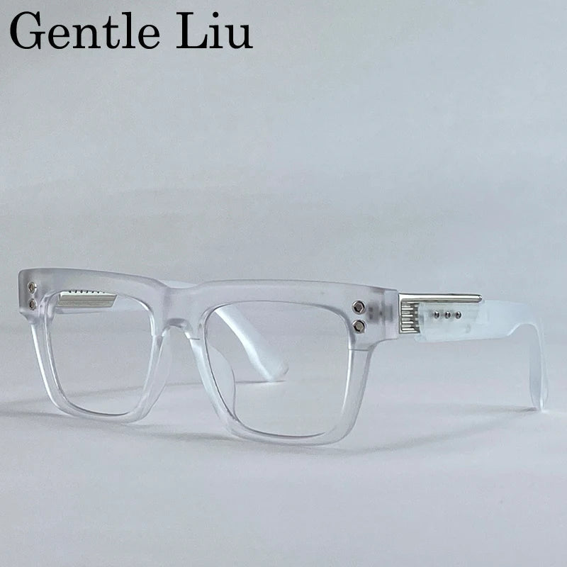 Polarized Square Punk Sunglasses Men UV400 - Maison Novaire