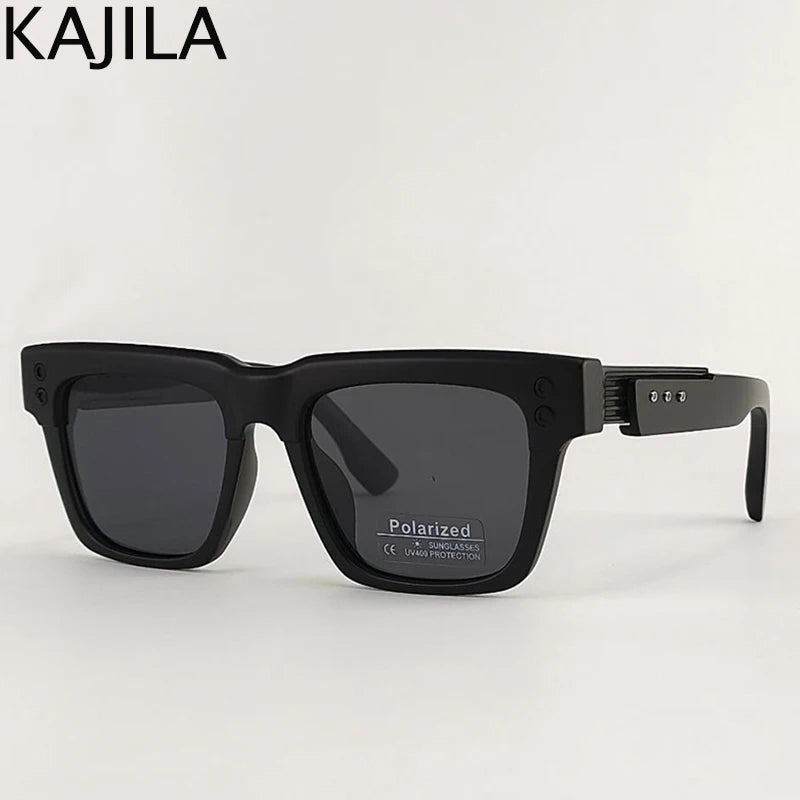 Polarized Square Punk Sunglasses Men UV400 - Maison Novaire