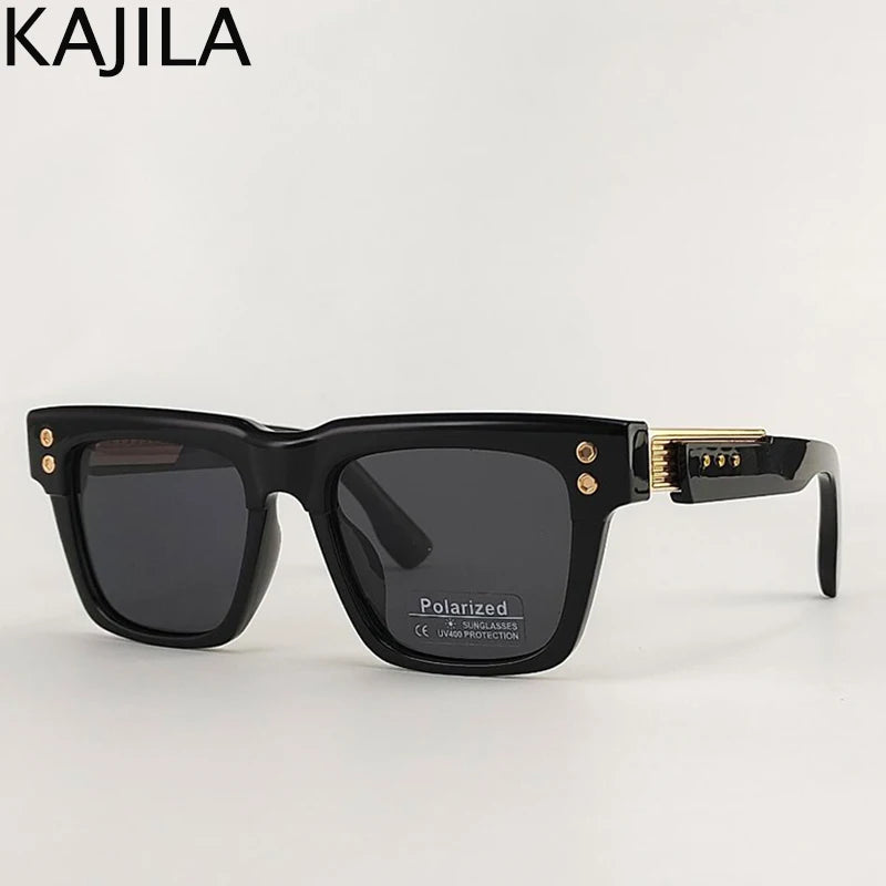Polarized Square Punk Sunglasses Men UV400 - Maison Novaire