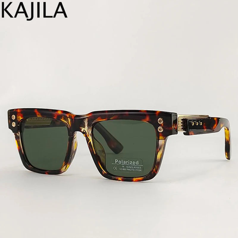 Polarized Square Punk Sunglasses Men UV400 - Maison Novaire